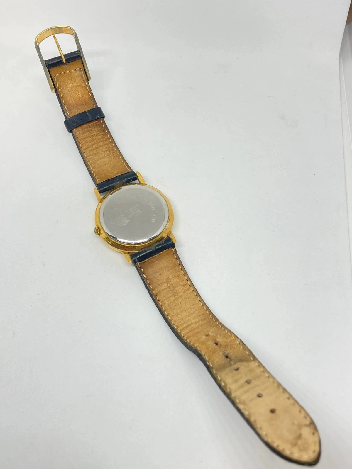 Reloj LIP vintage cuarzo dorado 33,6 mm – números arábigos, clásico francés 80/90 – photo 8